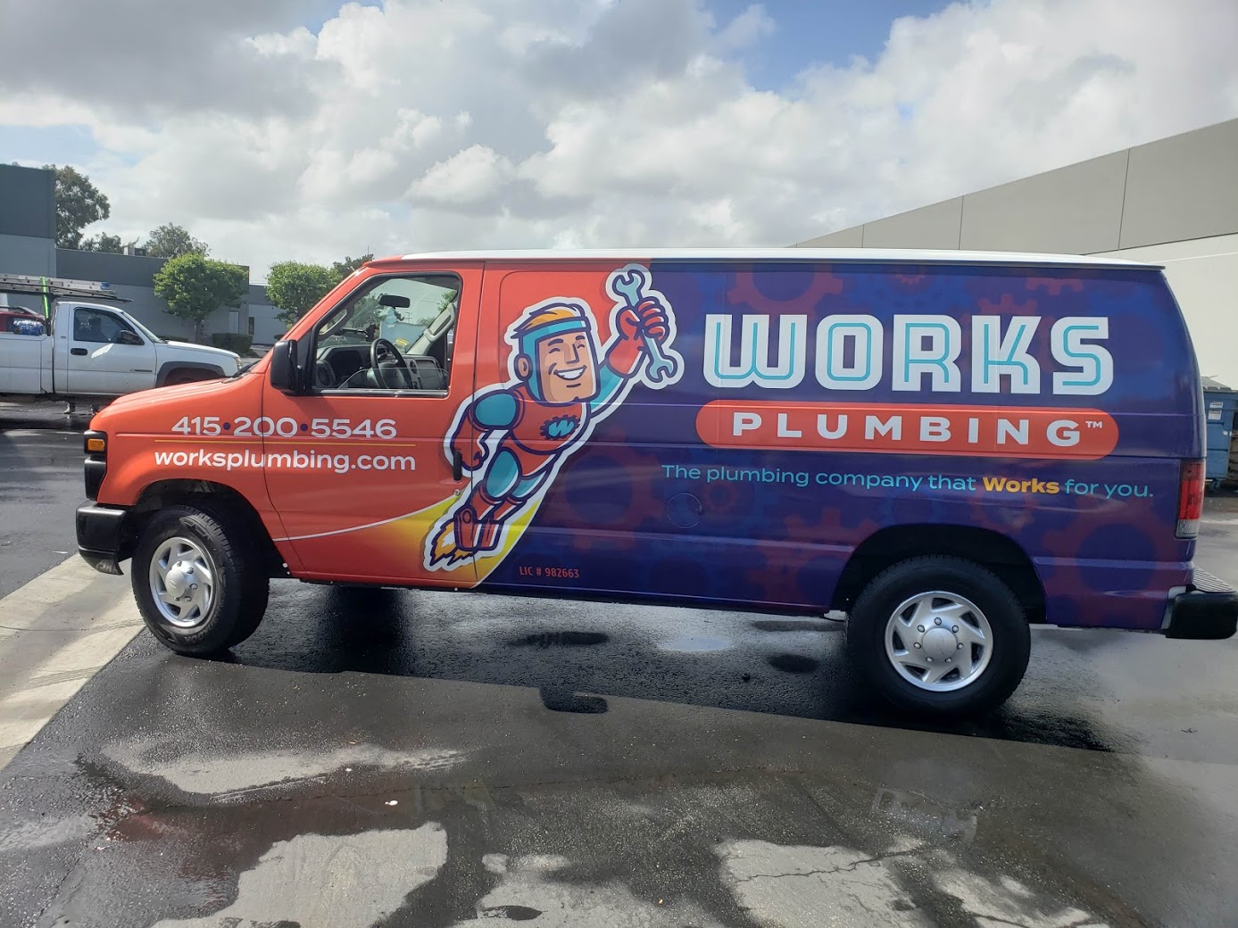 Works Plumbing - Commercial Vehicle Wraps - San Francisco Bay Area