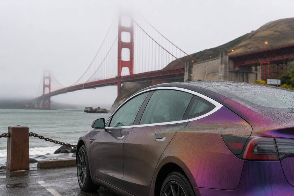 San Francisco Bay Area marine layer fog affecting vehicle wrap longevity